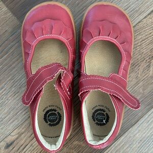 Red Livie and Luca girls shoes.